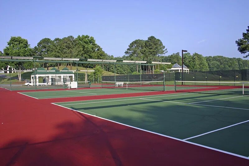 Carpet tennis court